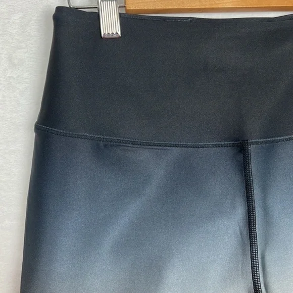Good American Ombre High Waist Black Grey Bronze Bike Shorts